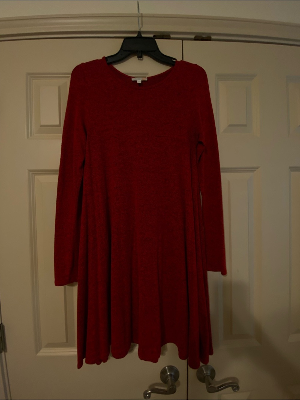 Gianni Bini Red Long-Sleeve Swing Dress